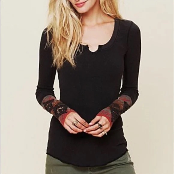 Free People Kombucha Thermal Moto Cuffs - Picture 1 of 11